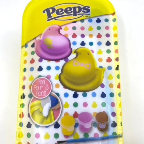Peeps Pour N Paint Bunnies or Chicks DIY Art Crafts Kits Kids - Picture 11 of 14